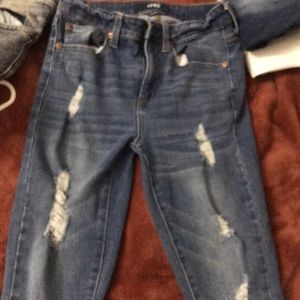 Blue aero postal jeans size 4